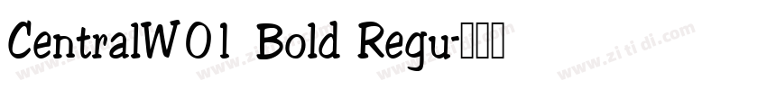 CentralW01 Bold Regu字体转换
